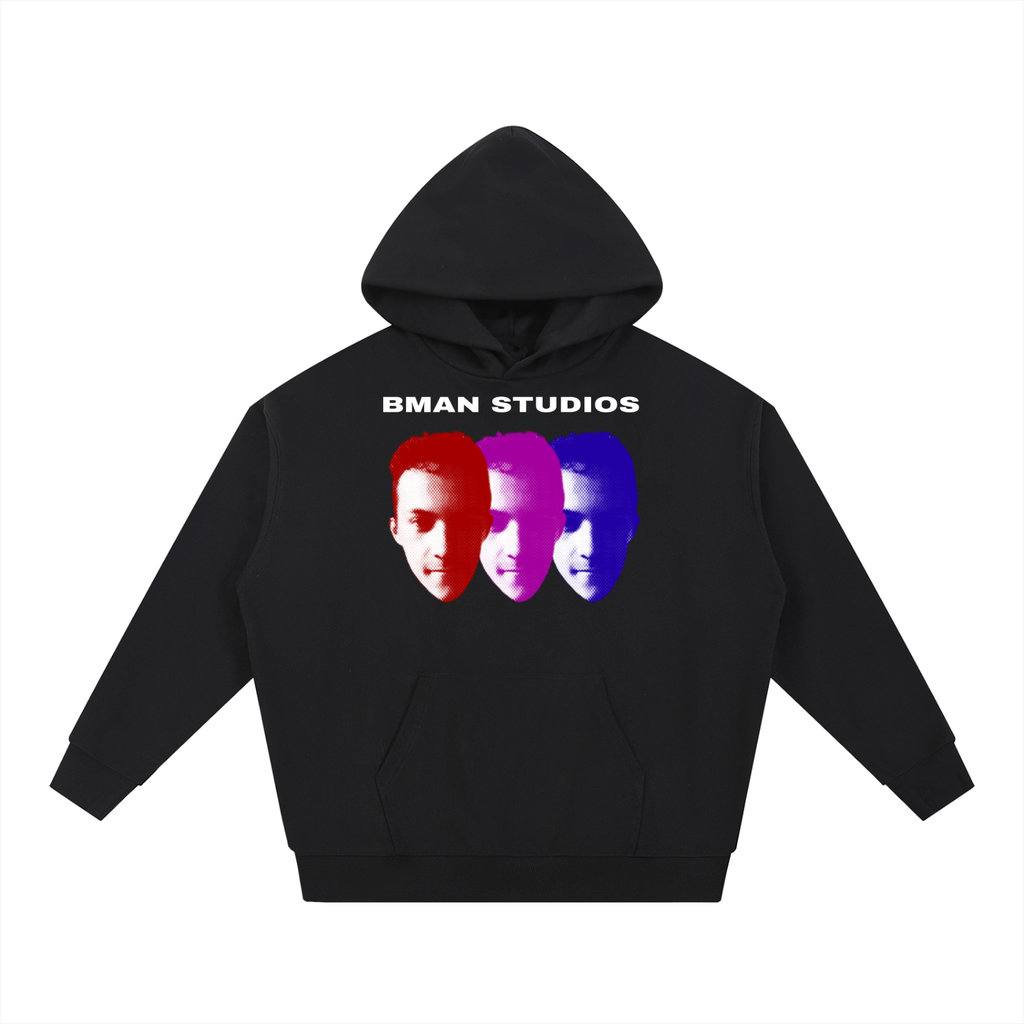 BMAN Multi-Color Hoodie - Black
