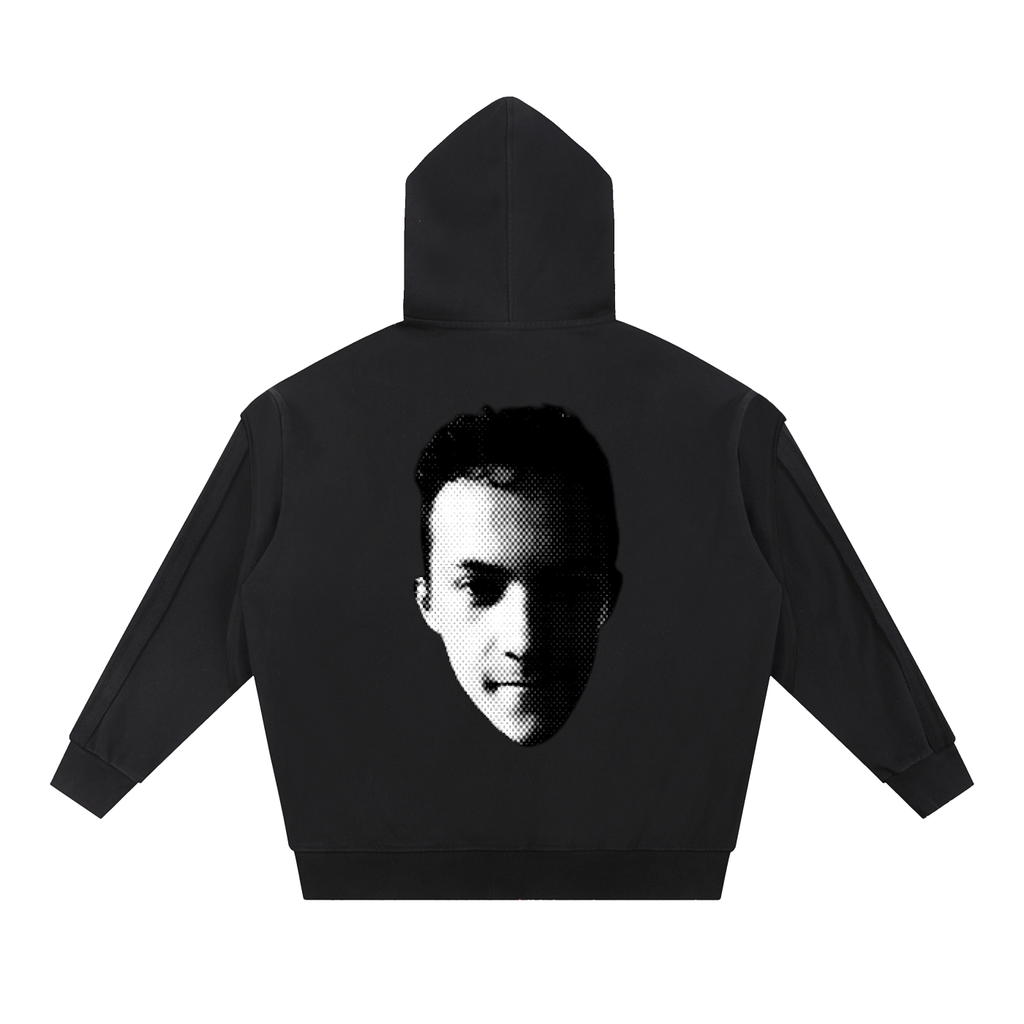 BMAN Zip-Up Hoodie - Black